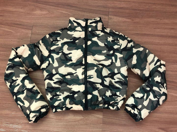 Embrace the Winter with Our Army Green Camouflage Down Jacket