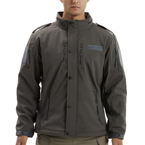 Men's Camouflage Waterproof Soft Shell Fleece Jacket