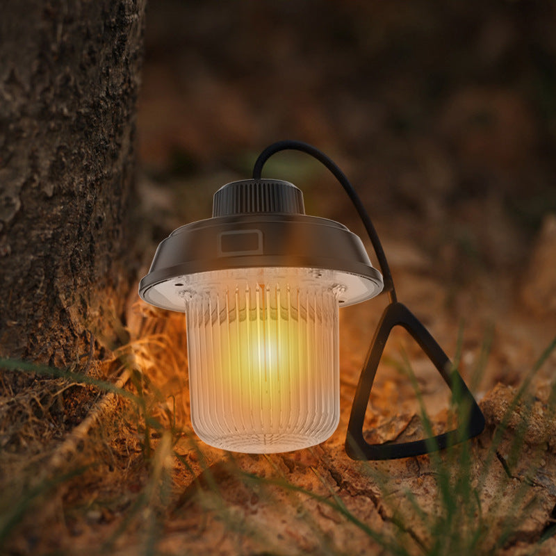 Retro Rechargeable Multifunctional Outdoor Camping Lantern Light